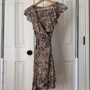 Free People Brown Patterned Mini Dress